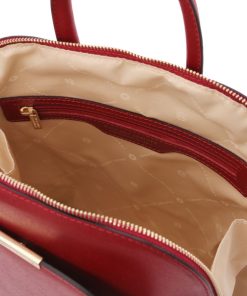 Donna Tuscany Leather | Tl Bag Zaino Donna In Pelle Saffiano Tl141631 Rosso