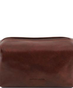 Uomo Tuscany Leather | Smarty - Beauty Case In Pelle - Misura Grande Tl141219 Marrone