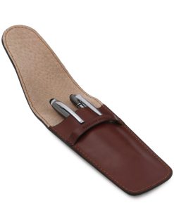 Ufficio Tuscany Leather | Elegante Porta Penne 2 Posti/Porta Orologio In Pelle Tl142130 Verde Foresta