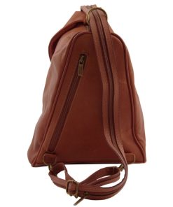 Donna Tuscany Leather | Delhi Zaino In Pelle Morbida Tl140962 Cognac