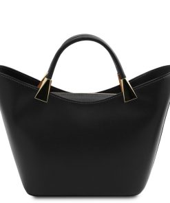 Donna Tuscany Leather | Tl Bag Borsa A Mano In Pelle Tl142287 Nero