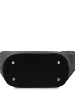 Donna Tuscany Leather | Tl Bag Borsa A Mano In Pelle Tl142287 Nero